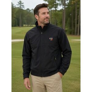 Zero Restriction Gore-Tex UAB Golf Jacket Mens Medium Black Featherweight ZR Zip
